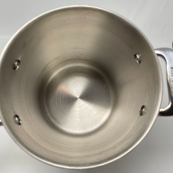 All-Clad Stainless Steel Asparagus Vegetable Pot with Steamer Basket No Lid - Picture 7 of 11